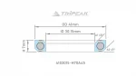 Bạc đạn chén cổ Tripeak Headset Bearing, bạc đạn Steel Bearing phủ lớp oxide coating đen (OD:41xID:30.15xH:7xA:45°/45°) - Ảnh 6