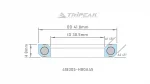 Bạc đạn chén cổ Tripeak Headset Bearing, bạc đạn steel, phủ lớp oxide coating đen (OD:41.8xID:30.5xH:8 xA:45°/45°) - Ảnh 5