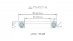 Bạc đạn chén cổ Tripeak Headset Bearing, bạc đạn steel, có phủ lớp oxide coating đen (OD:46.9xID:34.1xH:7 xA:45°/45°) - Ảnh 7