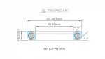 Sealed AC Bearing with black oxide coating (OD:48.9xID:37xH:6.5 xA:36°/45°) - Ảnh 2