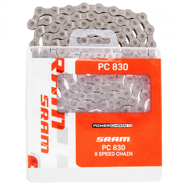 Sên xe đạp Sram 46.2758.114.005 10 CN PC830 114LI W/ PWR.LNK 8SPD 1PC - Ảnh 1