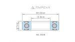 #608 ( 8 x 22 x 7 mm) Bạc đạn bánh xe - Ảnh 8