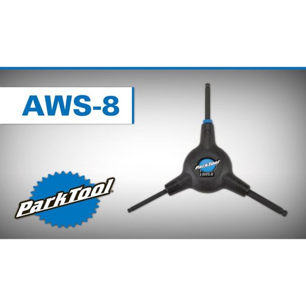 (Tool AWS-8) Dụng cụ sửa xe đạp Parktool 3-WAY BALL END HEX WRENCH — 4MM/5MM/6MM - Ảnh 1