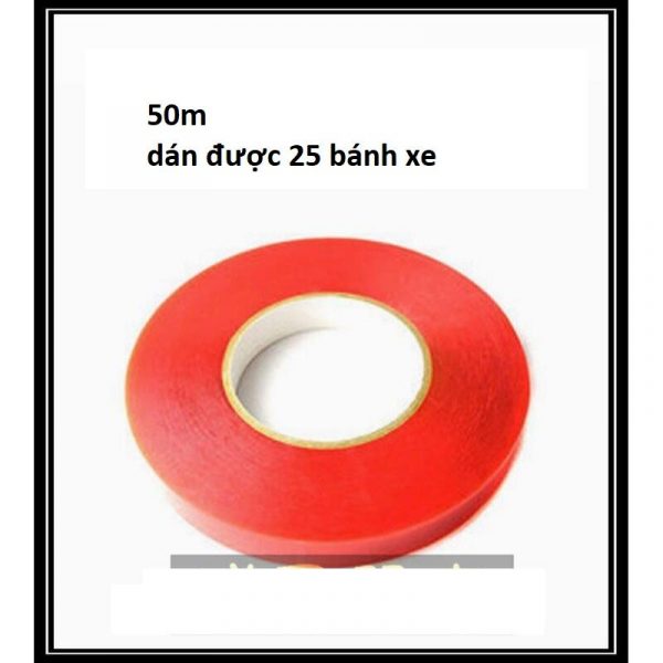 Keo dán 2 mặt chuyên dán vành/bánh xe vỏ liền ruột Tubular hiệu Circus Monkey, hàng sản xuất và nhập tại taiwan, 50met - Ảnh 1