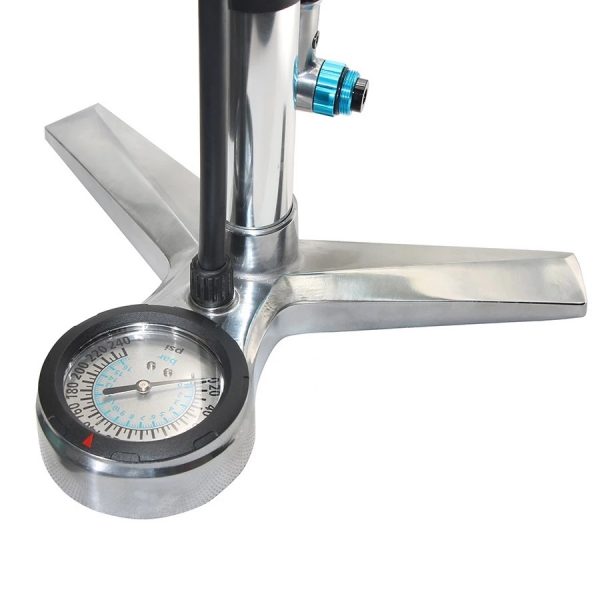 Bơm sàn Giyo GF-16, áp suất 240PSI, tay cầm gỗ - Ảnh 3