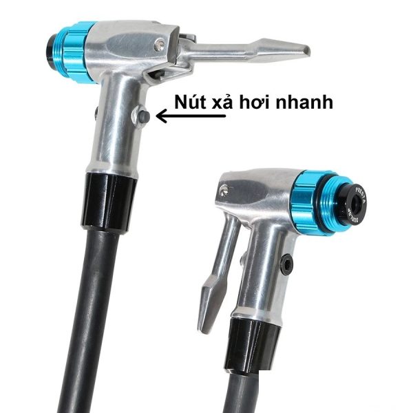 Bơm sàn Giyo GF-16, áp suất 240PSI, tay cầm gỗ - Ảnh 5