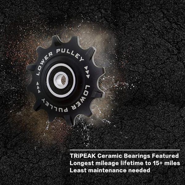 Bánh đề Pulley Tripeak 11/11T sử dụng cho Campagnolo 11s, bạc đạn Steel Bearing - Ảnh 9
