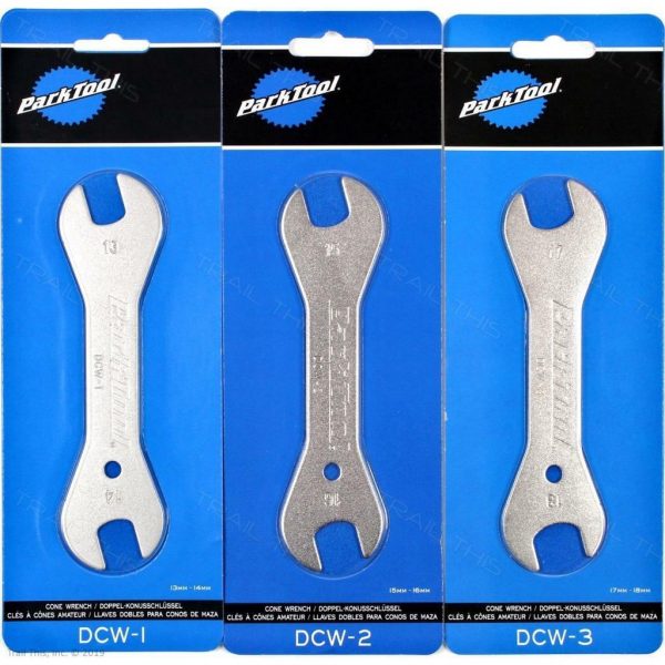 (Tool DCW-1/2/3) Cờ lê chỉnh cone bánh xe đạp hiệu Parktool DOUBLE-ENDED CONE WRENCH - Ảnh 1