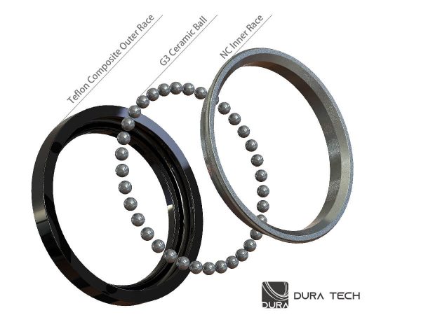 Bạc đạn chén cổ Tripeak Jetstream PRO, bạc đạn DuraTech ceramic. (OD:49.5xID:40.5xH:6.5xA:45°/45°),bảo hành 4 năm - Ảnh 6
