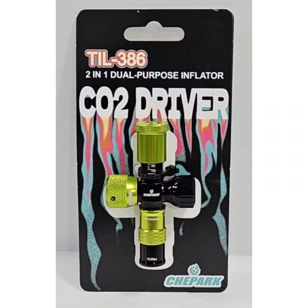 Đầu bơm CO2, Chepark 2IN1 Dual-Purpose Inflator (Pressure Adjustable Type) TIL-386 - Ảnh 3