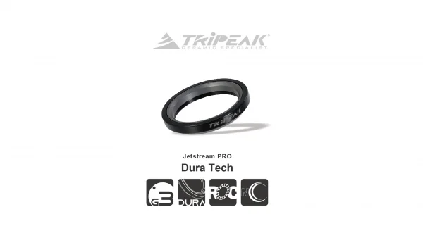 Bạc đạn chén cổ Tripeak Jetstream PRO, bạc đạn DuraTech ceramic. (OD:49.5xID:40.5xH:6.5xA:45°/45°),bảo hành 4 năm - Ảnh 7