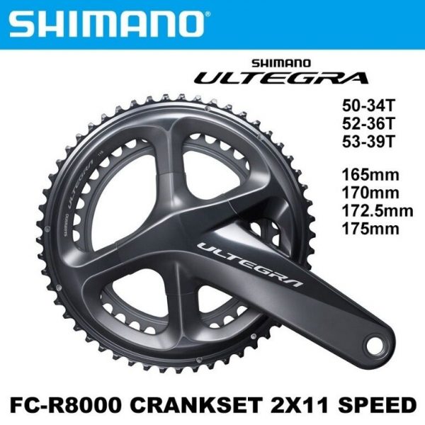 Giò dĩa xe đạp hiệu Shimano Ultegra R8000 2x11s - Ảnh 1