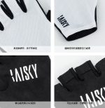 Găng tay đạp xe Baisky Half-Finger, màu Back White - Ảnh 3