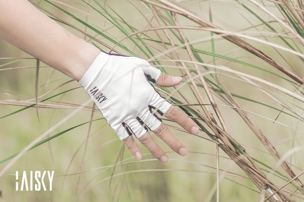 Găng tay đạp xe Baisky Half-Finger, màu Back White - Ảnh 4