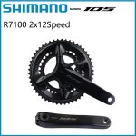Giò dĩa xe đạp Road Shimano 105 FC-R7100, 12speed, hàng chính hãng