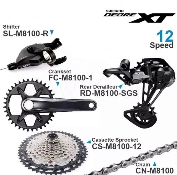Bộ Groupset Shimano Deore XT M8100, 1x12s - Ảnh 1