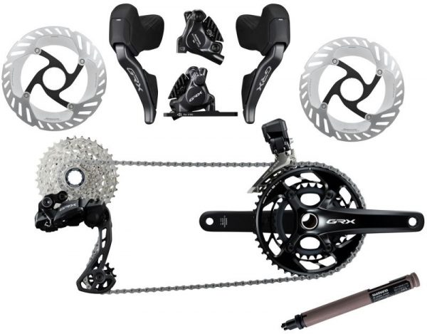 Bộ Groupset xe đạp Shimano GRX-RX825 Di2, 2x12s - Ảnh 1