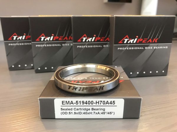 (HS-060) 51.9x40x7mm, 45°/45° Tripeak Bạc đạn chén cổ Headset Steel Bearing - Ảnh 3