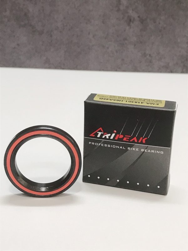 Bạc đạn chén cổ Tripeak Headset Bearing, bạc đạn steel, phủ lớp oxide coating đen (OD:41.8xID:30.1xH:6.5 xA:45°/45°) - Ảnh 1