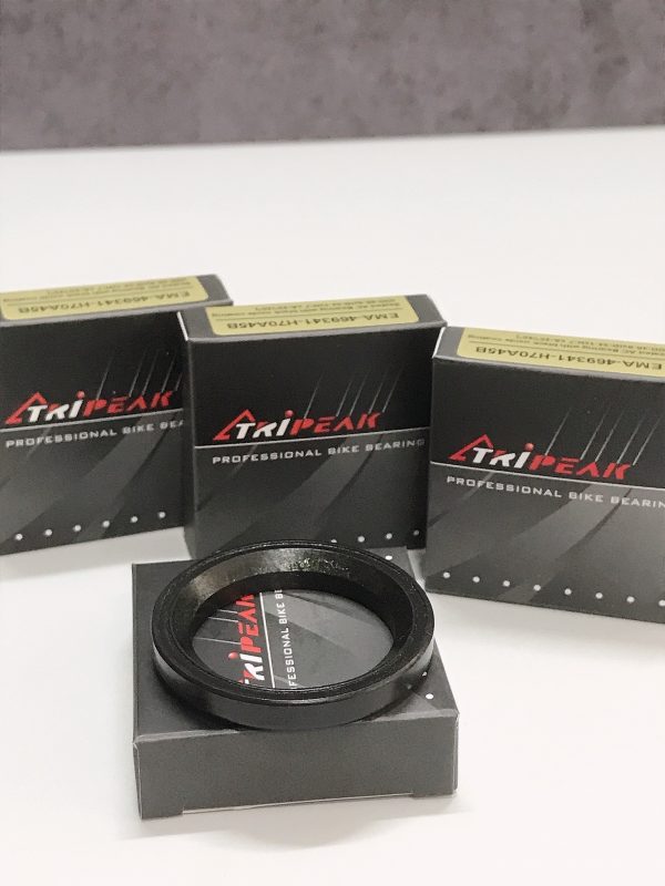 Bạc đạn chén cổ Tripeak Headset Bearing, bạc đạn steel, có phủ lớp oxide coating đen (OD:46.9xID:34.1xH:7 xA:45°/45°) - Ảnh 4