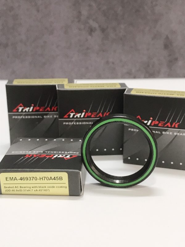 (HS-082) Sealed AC Bearing with black oxide coating (OD:46.9xID:37xH:7 xA:45°/45°) - Ảnh 3