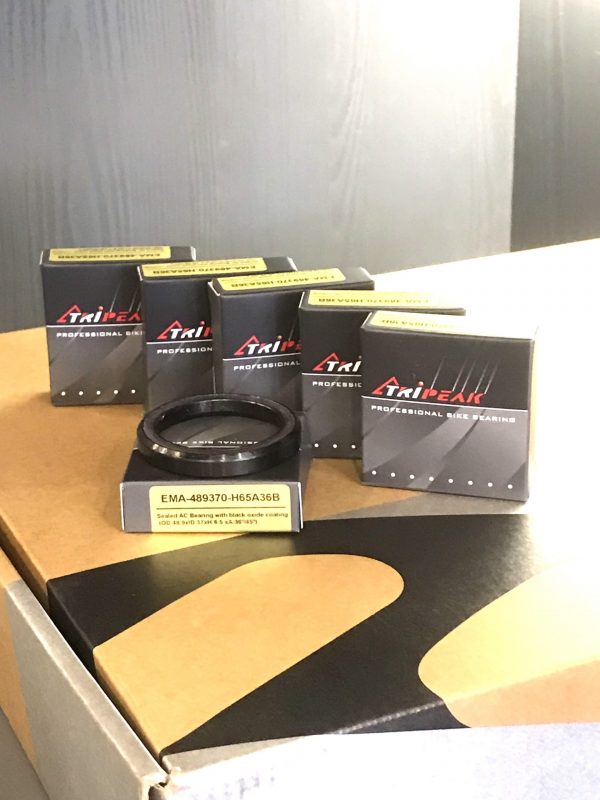 Sealed AC Bearing with black oxide coating (OD:48.9xID:37xH:6.5 xA:36°/45°) - Ảnh 4