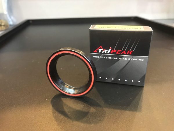 (HS-093) 41.8x30.5X8mm , 45°/45° Tripeak Bạc đạn chén cổ . Sealed AC Bearing with black oxide coating - Ảnh 3