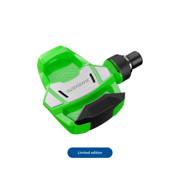 Pedal Look Keo Blade Carbon Ceramic Bearing, cốt Titan, mẫu 2024, Limited Green, Tour the France - Ảnh 3