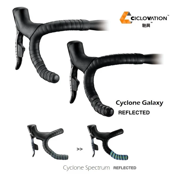 Dây quấn ghi đông xe đạp hiệu Ciclovation Leather Touch - Cyclone - Ảnh 1