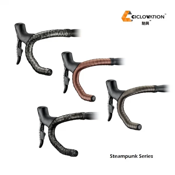 Dây quấn ghi đông xe đạp hiệu Ciclovation Poly Touch - Steampunk - Ảnh 2