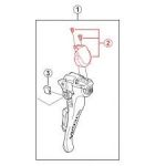 Mặt nạ tay lắc Shimano Name Plate R/L Fixing Screw ST-R9120 - Ảnh 6
