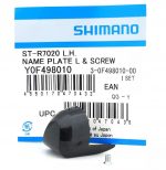 Mặt nạ tay lắc Shimano Name Plate R/L Fixing Screw ST-R7020 - Ảnh 6