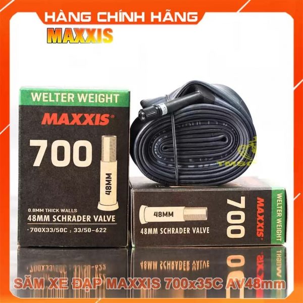 Ruột/săm xe đạp Maxxis 700x33/50 MAXXIS Bicycle Tube Welter Weight - Ảnh 1