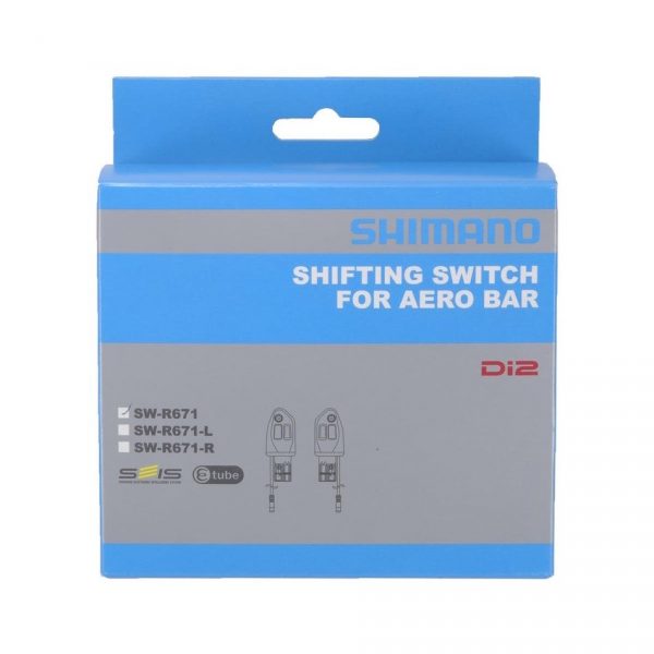Nút bấm điều khiển Shimano SW-R671 Di2 2x10/11-speed Remote Triathlon Shifter Set - Ảnh 1