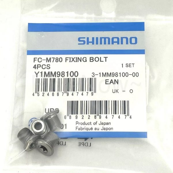 Bộ ốc giò dĩa xe đạp Shimano FC-M780 M8x8.5 mm Y1MM98100 Chainring Screw Set 4 Units for 105 - Ảnh 3