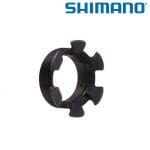 Ốc giò trái cho giò dĩa Shimano Power Y1VU00024 Left Crank Fixing Ring - Ảnh 2