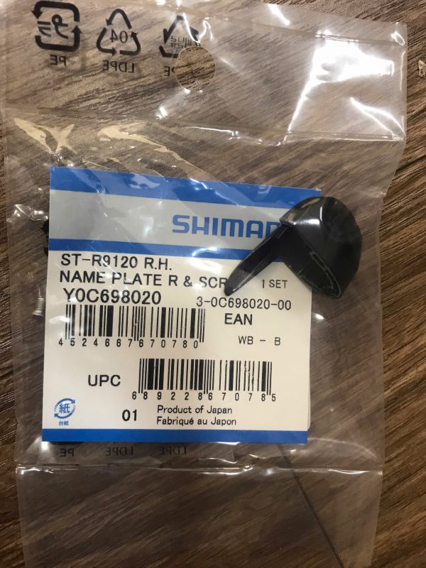 Mặt nạ tay lắc Shimano Name Plate R/L Fixing Screw ST-9120 - Ảnh 5