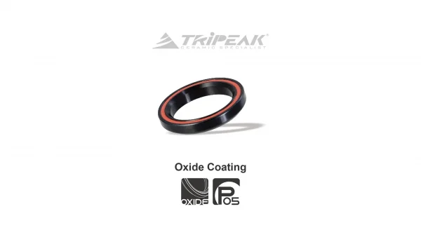 Bạc đạn chén cổ Tripeak Headset Bearing, bạc đạn steel, phủ lớp oxide coating đen (OD:41.8xID:30.5xH:8 xA:45°/45°) - Ảnh 6