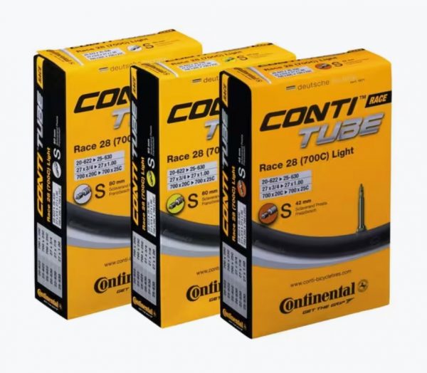 Ruột xe Continental Race Light 700x20/25, van 60mm - Ảnh 1