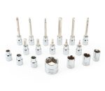 (Tool SBS-1.2) Parktool bộ đầu vặn cần lực 3/8in, Socket and Bit Set — 18 Piece SBS1.2