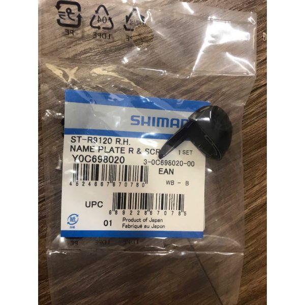 Mặt nạ tay lắc Shimano Name Plate R/L Fixing Screw ST-R9120 - Ảnh 3