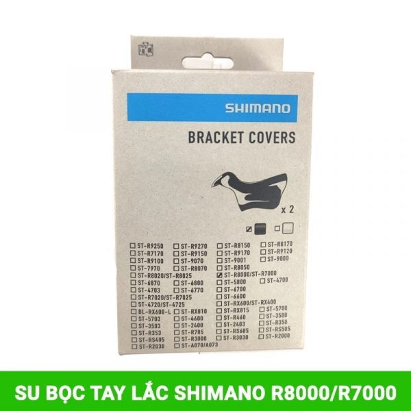 Bọc cao su tay lắc Shimano Ultegra ST-R8000/ST-R7000 Bracket Cover, Black, hàng chính hãng - Ảnh 4