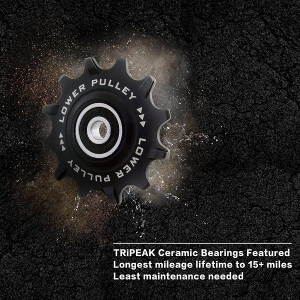 Bánh đề Pulley Tripeak 11/11T sử dụng cho Shimano 10s 11s, bạc đạn Steel Bearing - Ảnh 5