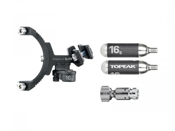 Gọng bình nước gắn sau yên, hỗ trợ gắn đầu bơm CO2 và bình CO2, hiệu Topeak TBU-ELT Tri Backup Elite - Ảnh 3