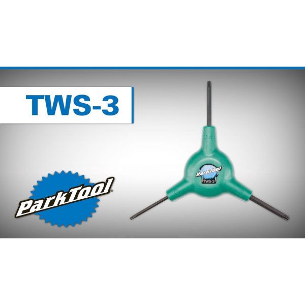 (Tool TWS-3) Dụng cụ 3 đầu tháo lục hoa T10/T25/T30 hiệu Parktool 3-WAY TORX® COMPATIBLE WRENCH — T10/T25/T30 - Ảnh 1