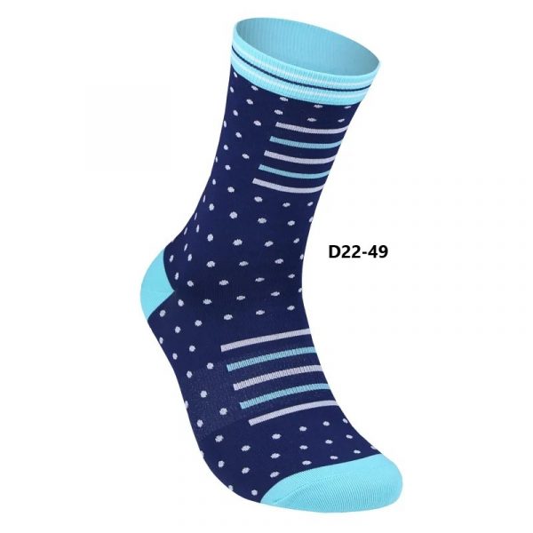 Vớ xe đạp Baisky Sport Socks, freesize, màu Dark Blue / Sky - Ảnh 1