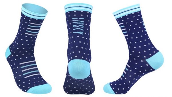 Vớ xe đạp Baisky Sport Socks, freesize, màu Dark Blue / Sky - Ảnh 2