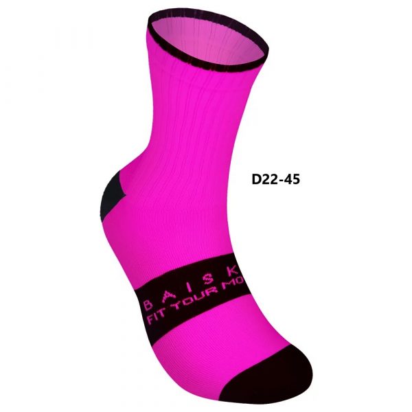Vớ xe đạp Baisky Sport Socks, freesize, màu Letter Pink - Ảnh 1