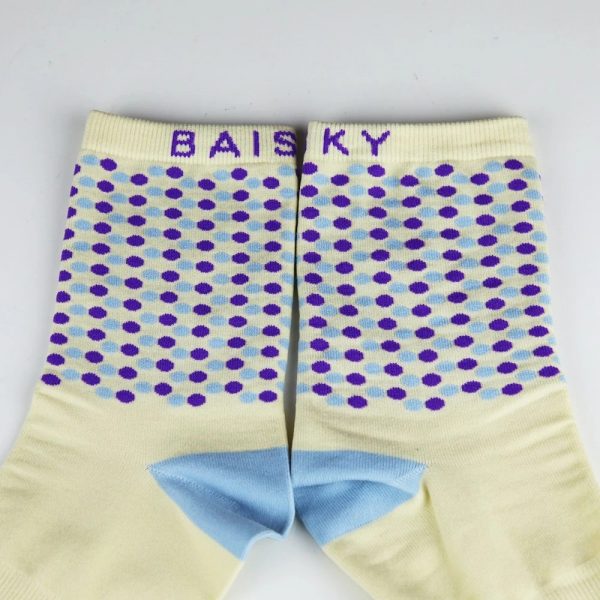 Vớ xe đạp Baisky Sport Socks, freesize, màu Cream Purple - Ảnh 6
