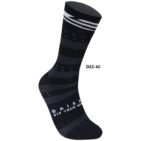 Vớ xe đạp Baisky Sport Socks, freesize, màu Black White - Ảnh 1